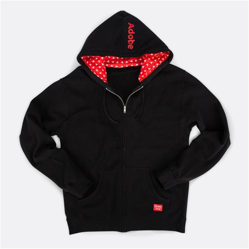 Pattern full zip hoodie
