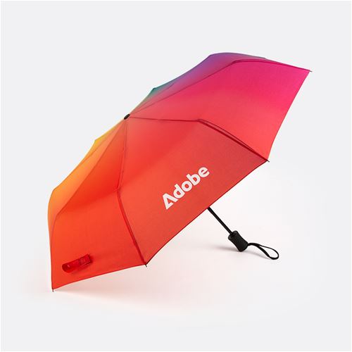 Gradient umbrella with sleeve