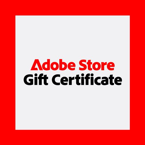 Adobe Store gift certificate (for branded gear)