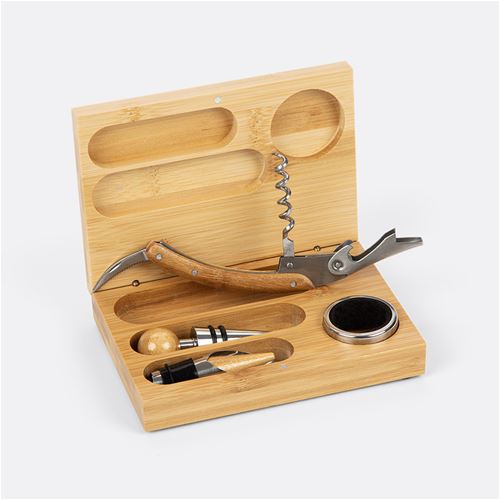 Bamboo wine tool set